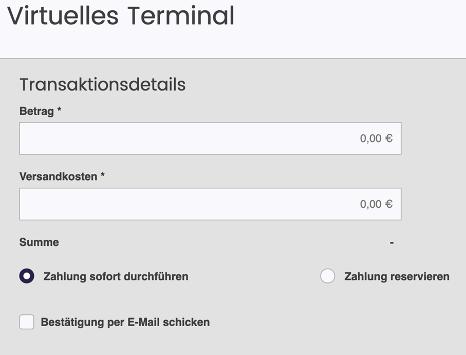 Virtual Terminal