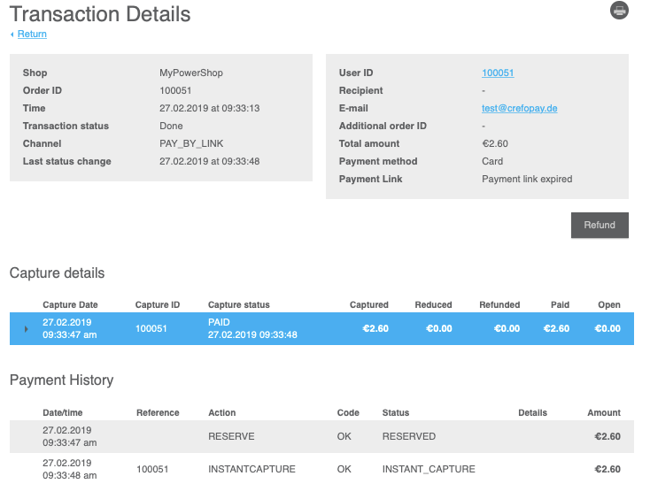 Search result details