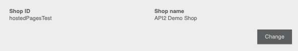 Settings Shop Name