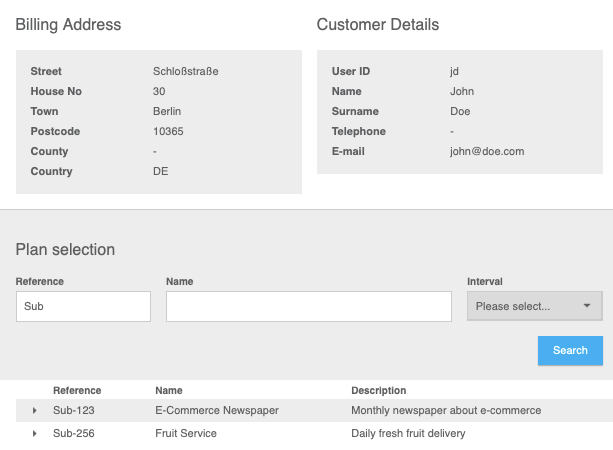 Create subscriptions